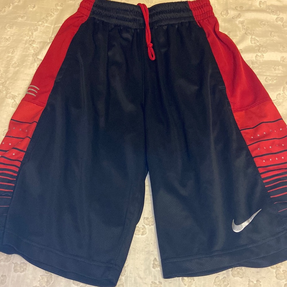 Nike Elite Red and Black basketball shorts S